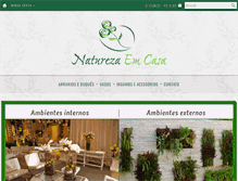 Tablet Screenshot of naturezaemcasa.com.br